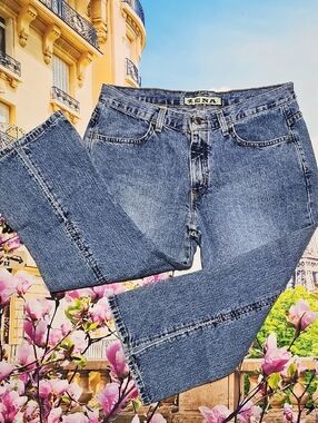Zena Vintage Crop Split Leg‎ Jeans Size 12P Petite